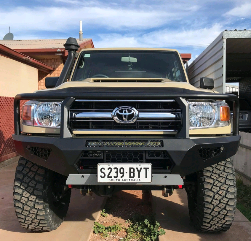 Toro Bull bar, Suitable for Single cab Toyota Land Cruiser 79 Series, 2017-2023