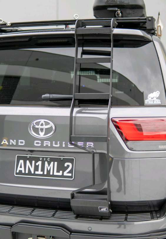Rear door ladder to suit LC300 Toyota Landcruiser 2021 on