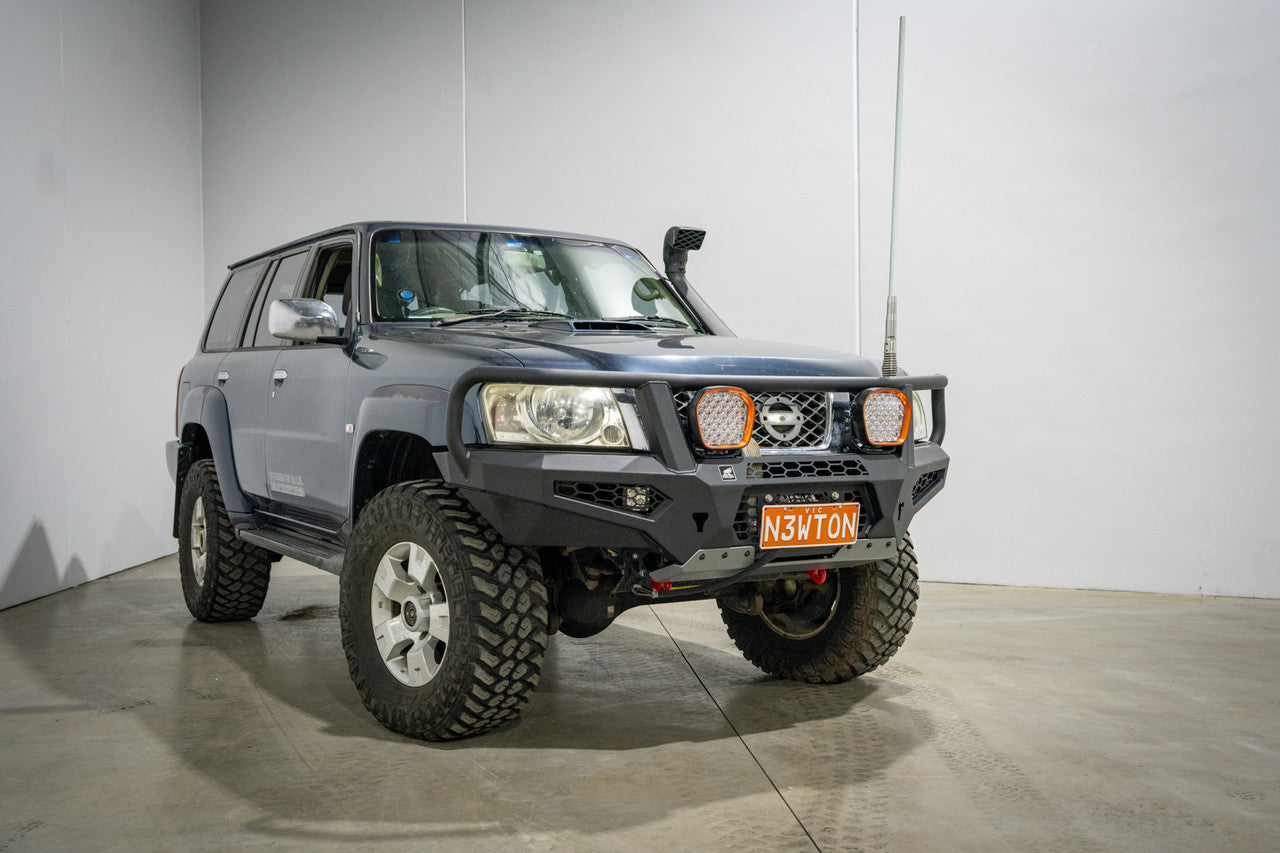 Cougar Bull bar suit Hi Mount winch, Nissan GU Patrol Y61, S4 2005-2016