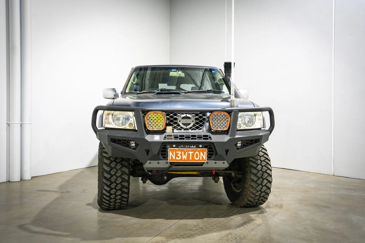Cougar Bull bar suit Hi Mount winch, Nissan GU Patrol Y61, S4 2005-2016