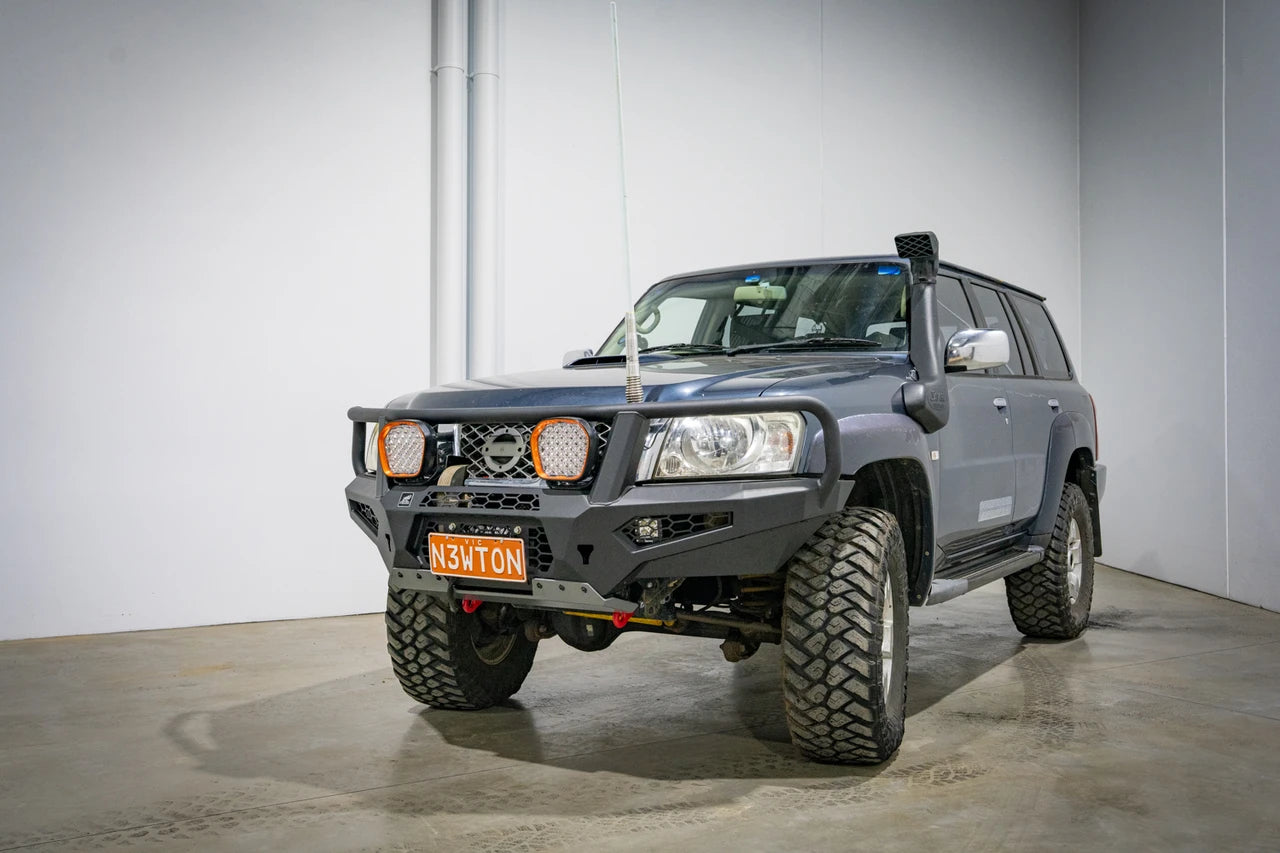 Cougar Bull bar suit Hi Mount winch, Nissan GU Patrol Y61, S4 2005-2016