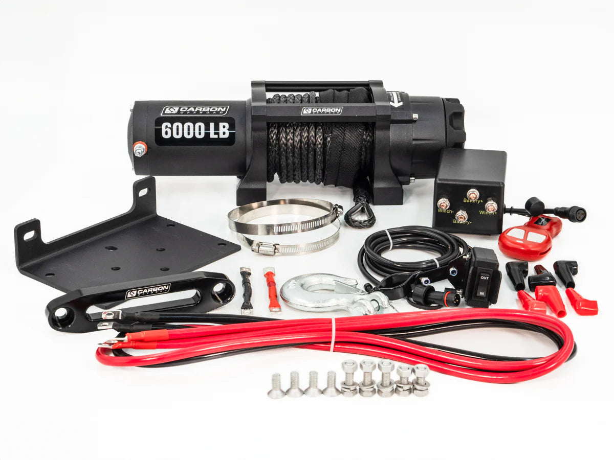 Carbon Offroad 6000lb ATV Small 4X4 Winch