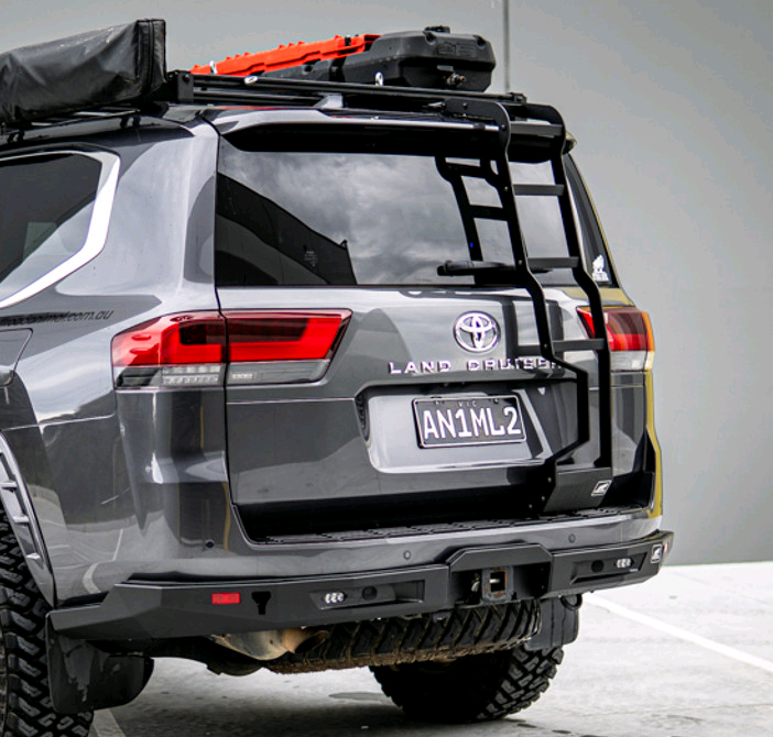 Rear door ladder to suit LC300 Toyota Landcruiser 2021 on