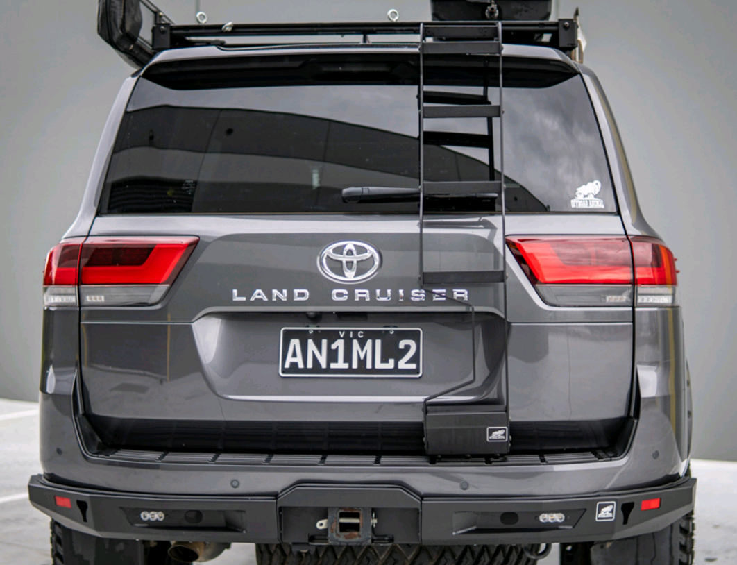 Rear door ladder to suit LC300 Toyota Landcruiser 2021 on